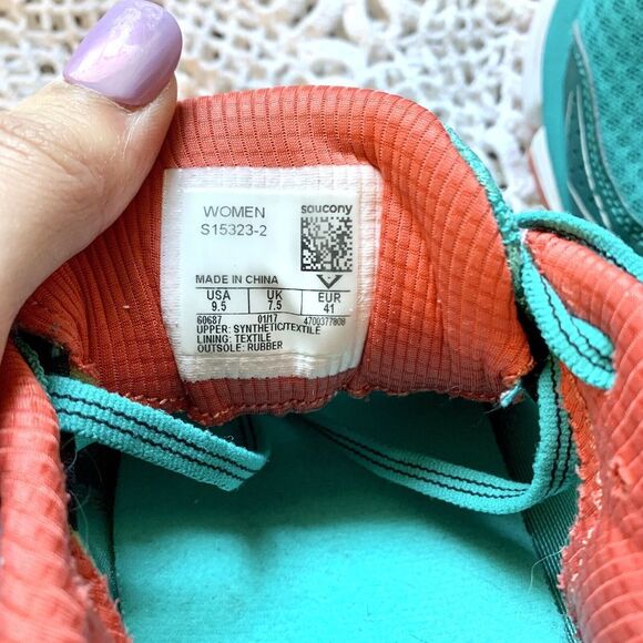 SAUCONY (9.5) Propel Nitro Women's Athletic Running Shoes Turquoise And Pink - Picture 5 of 10